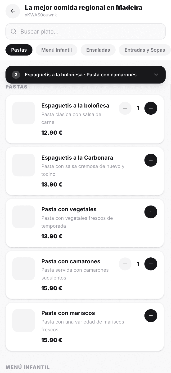 Menú digital RestABot