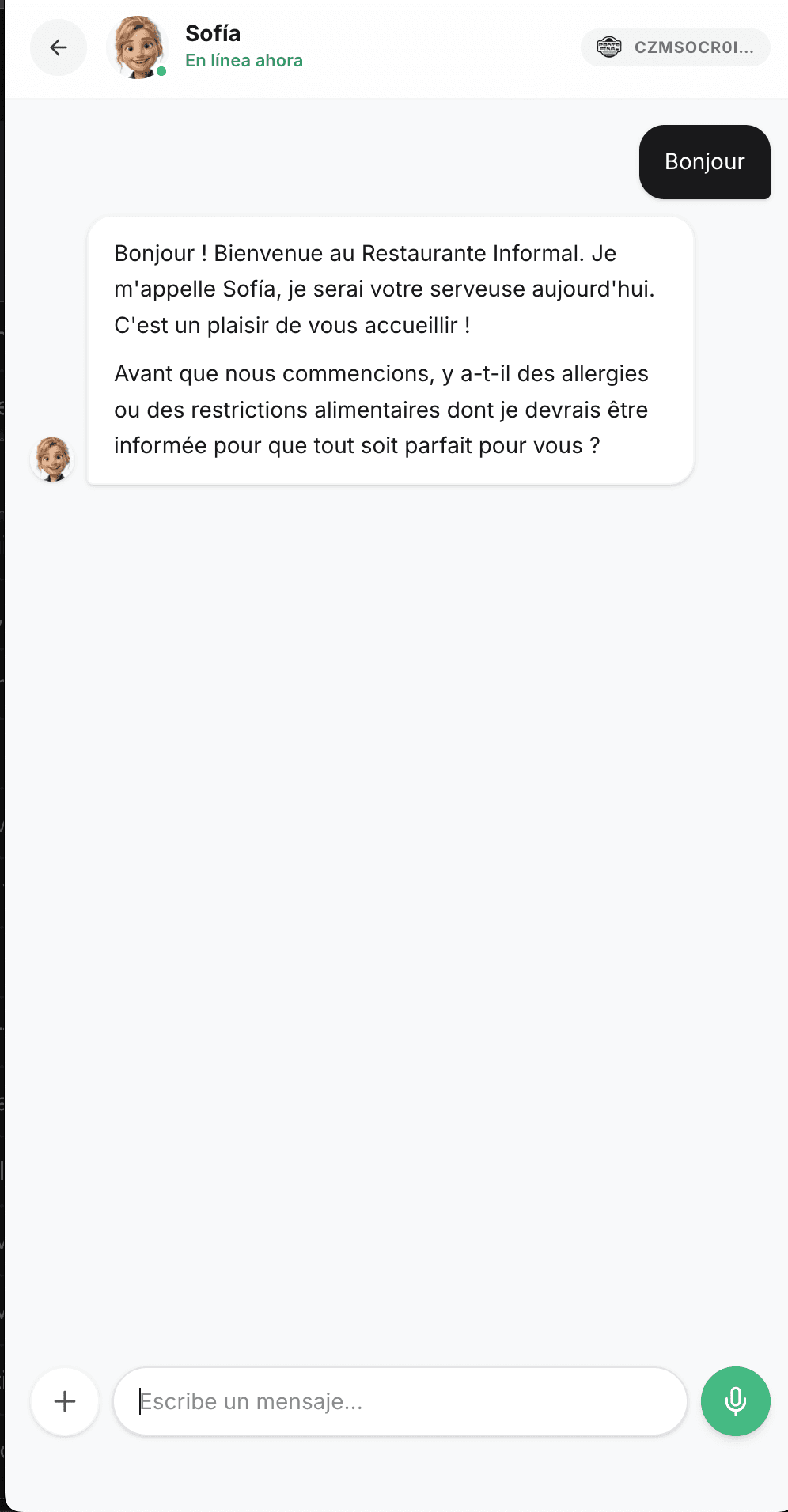 Camarero IA de RestABot
